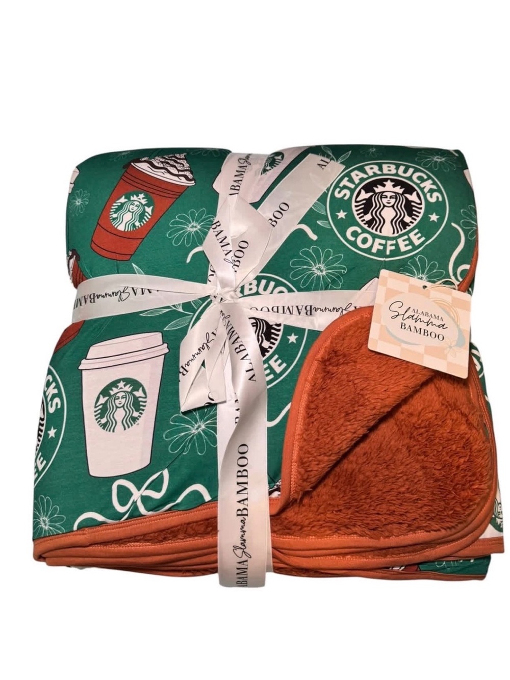 60x60 Starbucks Bamboo Minky blanket